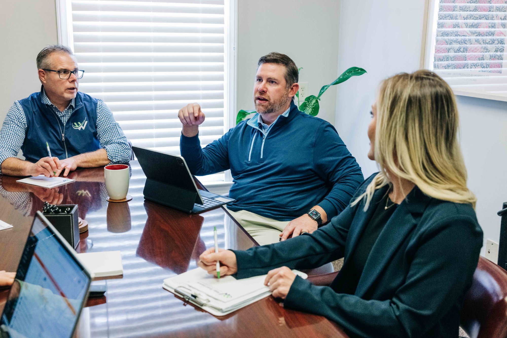 Water Street Financial team discussing tax planning strategies in Winchester VA