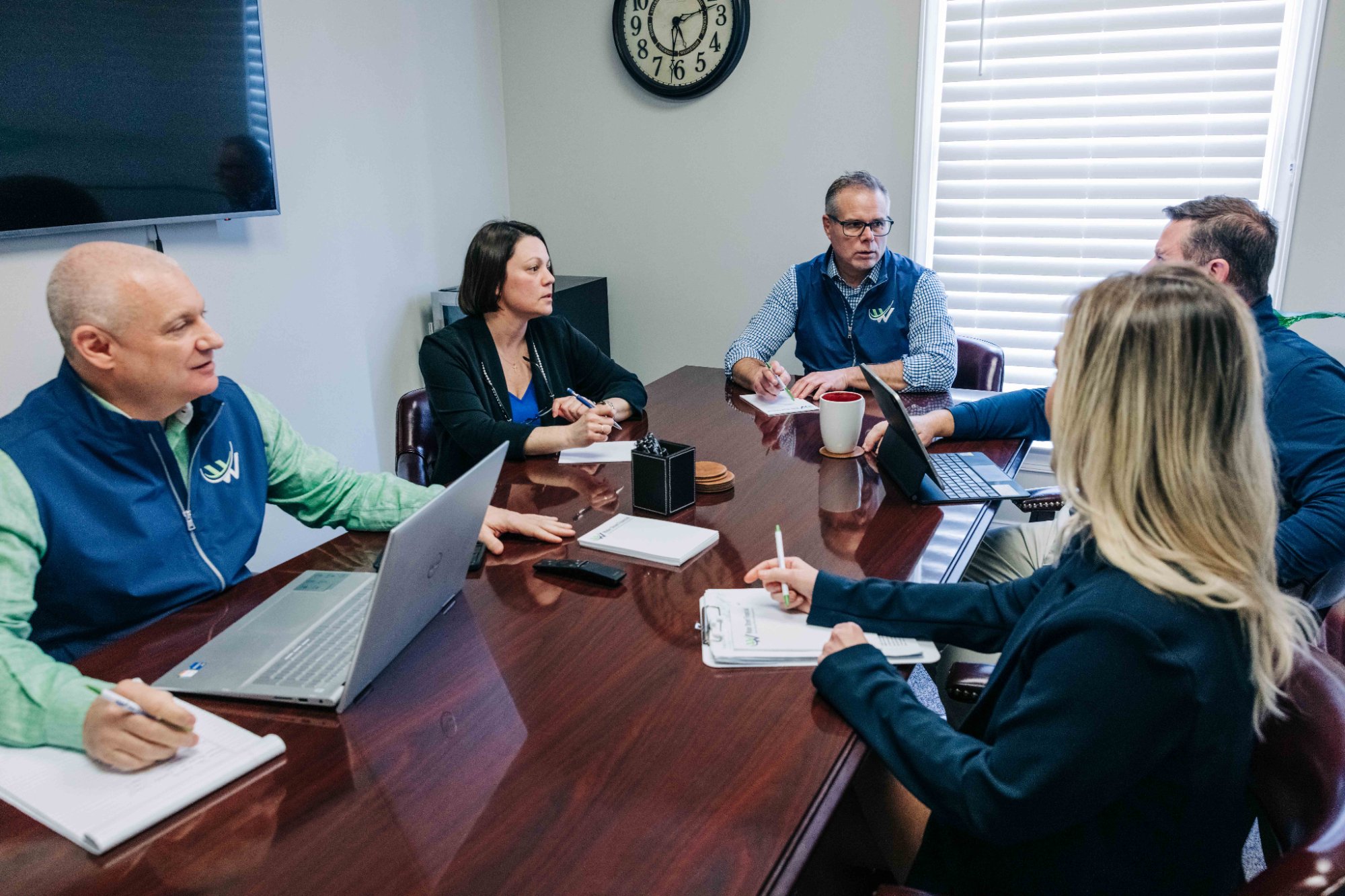 Water Street Financial investment team reviewing portfolio strategy in Winchester VA